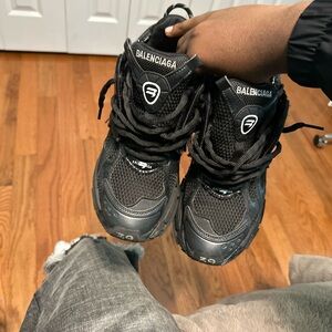 Balenciaga Black Runner Shoes